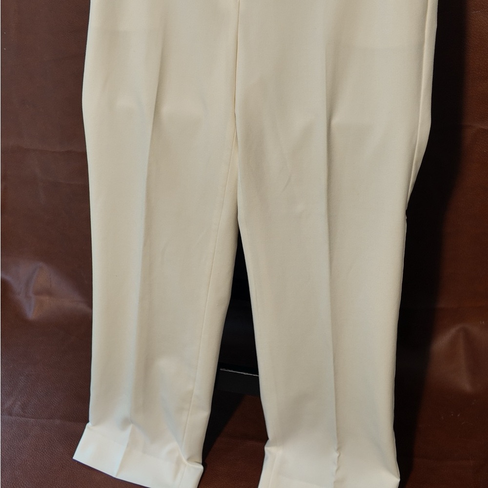 Calvin Klein Women’s Elegant Cream Dress Pants